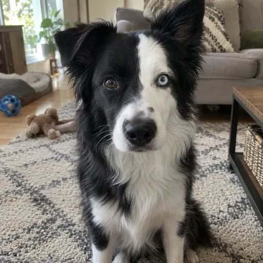 Original photo of a Border Collie